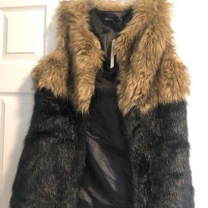 Faux fur vest